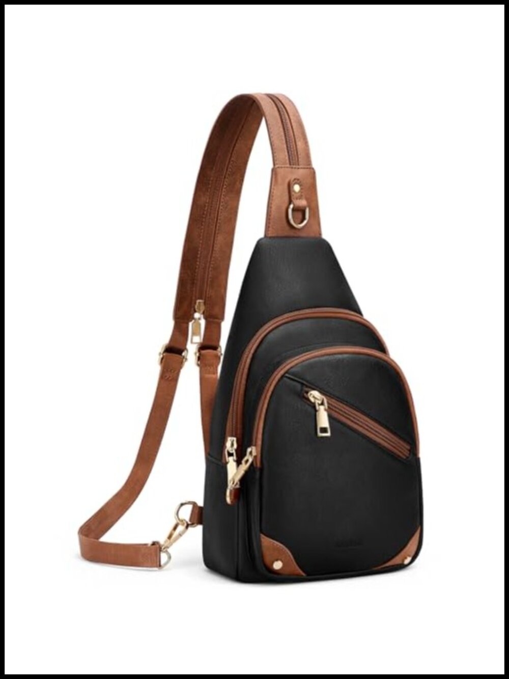 Anti Theft Sling Bag for Women RFID Crossbody Faux Leather Travel Purse